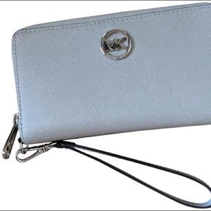 Michael Kors grey wristlet/ wallet